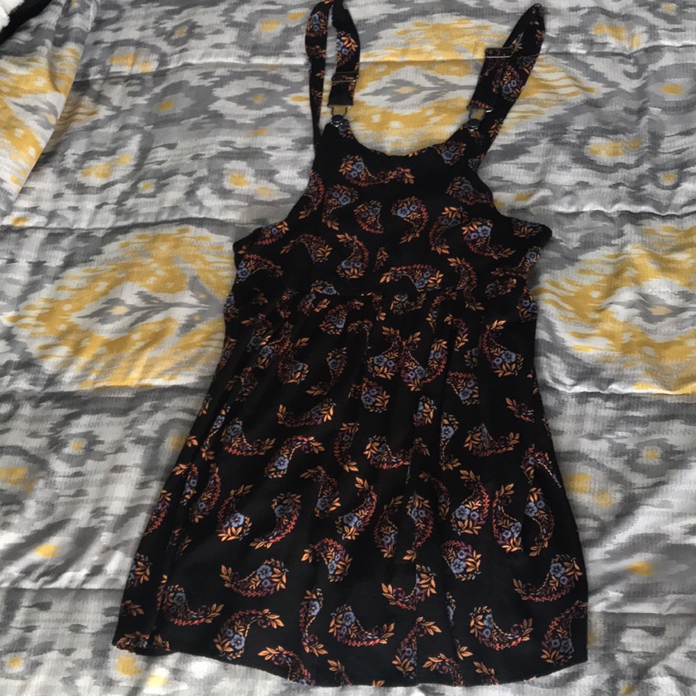 Patterned overall dress